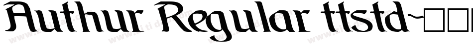 Authur Regular ttstd字体转换